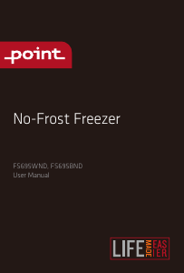 Brugsanvisning Point FS695WND Fryser