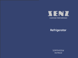 Brugsanvisning Senz SERF845EW Køleskab