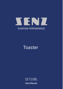 Manual Senz SET10BL Toaster