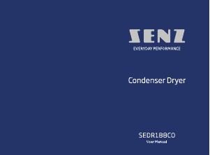 Manual Senz SEDR1B8CO Dryer