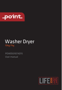 Bruksanvisning Point POWD50107AD15 Kombimaskin vask-tørk