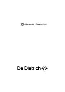 Manual De Dietrich DHD509XU1 Cooker Hood