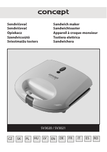 Rokasgrāmata Concept SV3020 Kontaktgrils