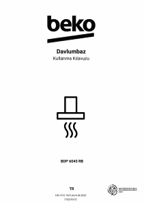 Kullanım kılavuzu BEKO BDP 6045 RB Davlumbaz