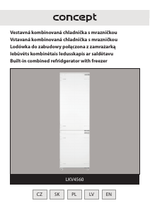 Instrukcja Concept LKV4560 Lodówko-zamrażarka