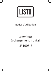 Mode d’emploi Listo LF 1005-6 Lave-linge