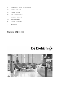 Manual de uso De Dietrich DTE1028X Placa