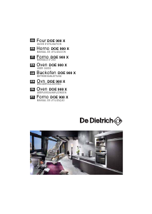 Brugsanvisning De Dietrich DOE900X Ovn