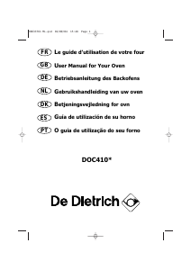 Manual De Dietrich DOC410XE1 Forno