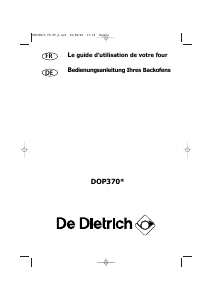 Mode d’emploi De Dietrich DOP370XH1 Four