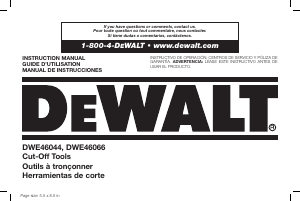 Handleiding DeWalt DWE46066 Metaalafkortzaag