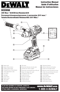 Handleiding DeWalt DCD998W1 Schroef-boormachine