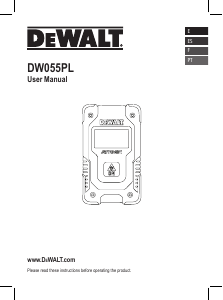 Handleiding DeWalt DW055PL Afstandsmeter