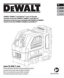 Handleiding DeWalt DW088LR Lijnlaser