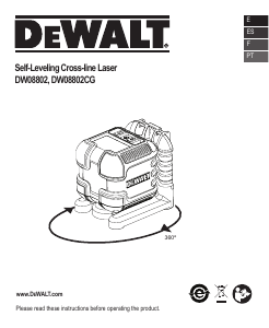 Mode d’emploi DeWalt DW08802 Laser ligne