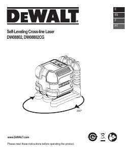 Manual de uso DeWalt DW08802CG Láser de línea