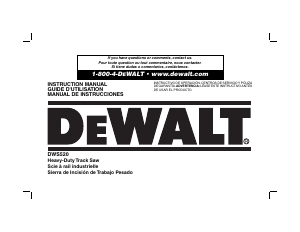 Manual DeWalt DWS520K Track Saw