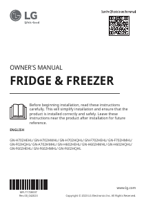 Manual LG GN-H702HEHL Fridge-Freezer