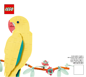 Manual de uso Lego set 31211 Art Colección Fauna: Guacamayos