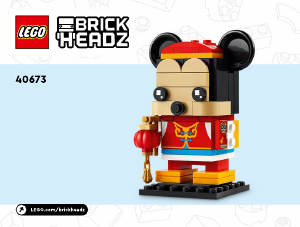 Manual Lego set 40673 Brickheadz Spring festival Mickey Mouse