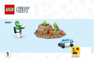 Kullanım kılavuzu Lego set 60431 City Uzay Keşif Robotu ve Uzaylı Canlı