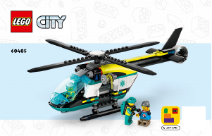 Manual de uso Lego set 60405 City Helicóptero de Rescate para Emergencias