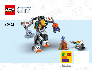 Manual Lego set 60428 City Space construction mech