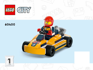 Manual Lego set 60400 City Go-karts and race drivers