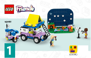 Kullanım kılavuzu Lego set 42603 Friends Yıldız Gözlemleme Kamp Aracı