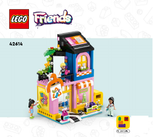Manual de uso Lego set 42614 Friends Tienda de Moda Retro