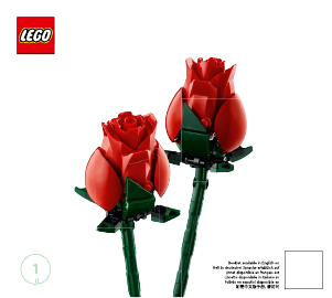 Manual Lego set 10328 Icons Bouquet of roses