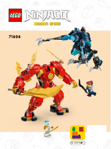 Handleiding Lego set 71808 Ninjago Kais elementaire vuurmecha