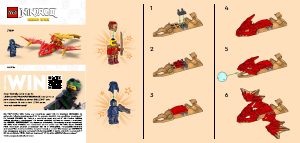 Mode d’emploi Lego set 71801 Ninjago L’attaque du dragon rebelle de Kai