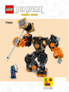 Mode d’emploi Lego set 71806 Ninjago Le robot élémentaire de la terre de Cole