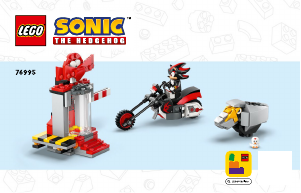 Handleiding Lego set 76995 Sonic the Hedgehog Shadow the Hedgehog ontsnapping