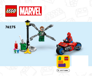 Manual Lego set 76275 Super Heroes Motorcycle chase - Spider-Man vs. Doc Ock