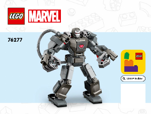 Bruksanvisning Lego set 76277 Super Heroes War Machine-robot