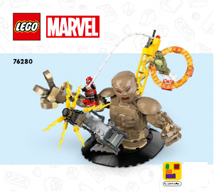 Kullanım kılavuzu Lego set 76280 Super Heroes Örümcek Adam Kum Adam’a Karşı: Son Savaş