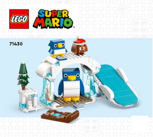 Handleiding Lego set 71430 Super Mario Uitbreidingsset: Sneeuwavontuur met penguin en familie