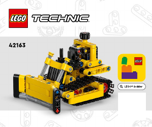 Manual Lego set 42163 Technic Buldozer de mare capacitate