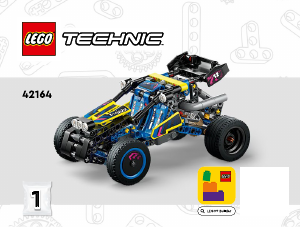 Manual de uso Lego set 42164 Technic Buggy de Carreras Todoterreno