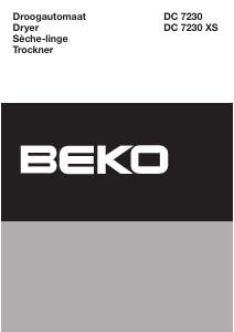 Handleiding BEKO DC 7230 Wasdroger