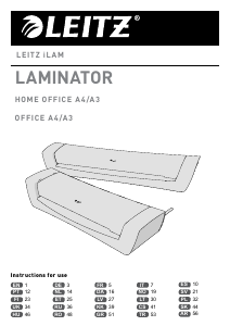 Käyttöohje Leitz iLAM Office A3 Pinnoituskone