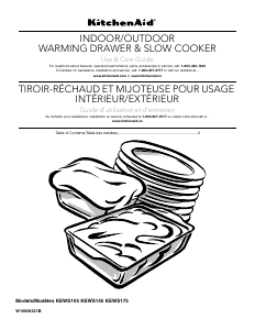 Manual KitchenAid KEWS105BPA Warming Drawer