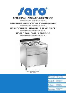 Manual Saro Gastroline 9+9V Deep Fryer
