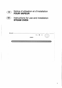 Mode d’emploi Brandt BSV360B Four