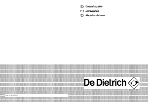 Manual De Dietrich DVI440BE1 Máquina de lavar louça