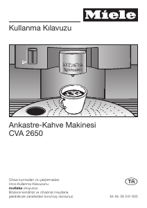 Kullanım kılavuzu Miele CVA 2650 Kahve makinesi