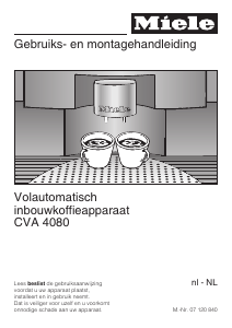 Handleiding Miele CVA 4080 ALU Koffiezetapparaat