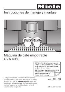 Manual de uso Miele CVA 4080 ALU Máquina de café